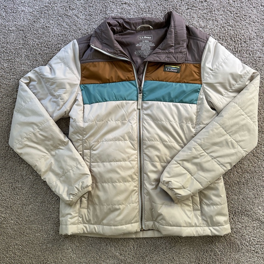 L.L.Bean Colorblock Puffer Jacket